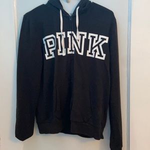 Pink black hoodie